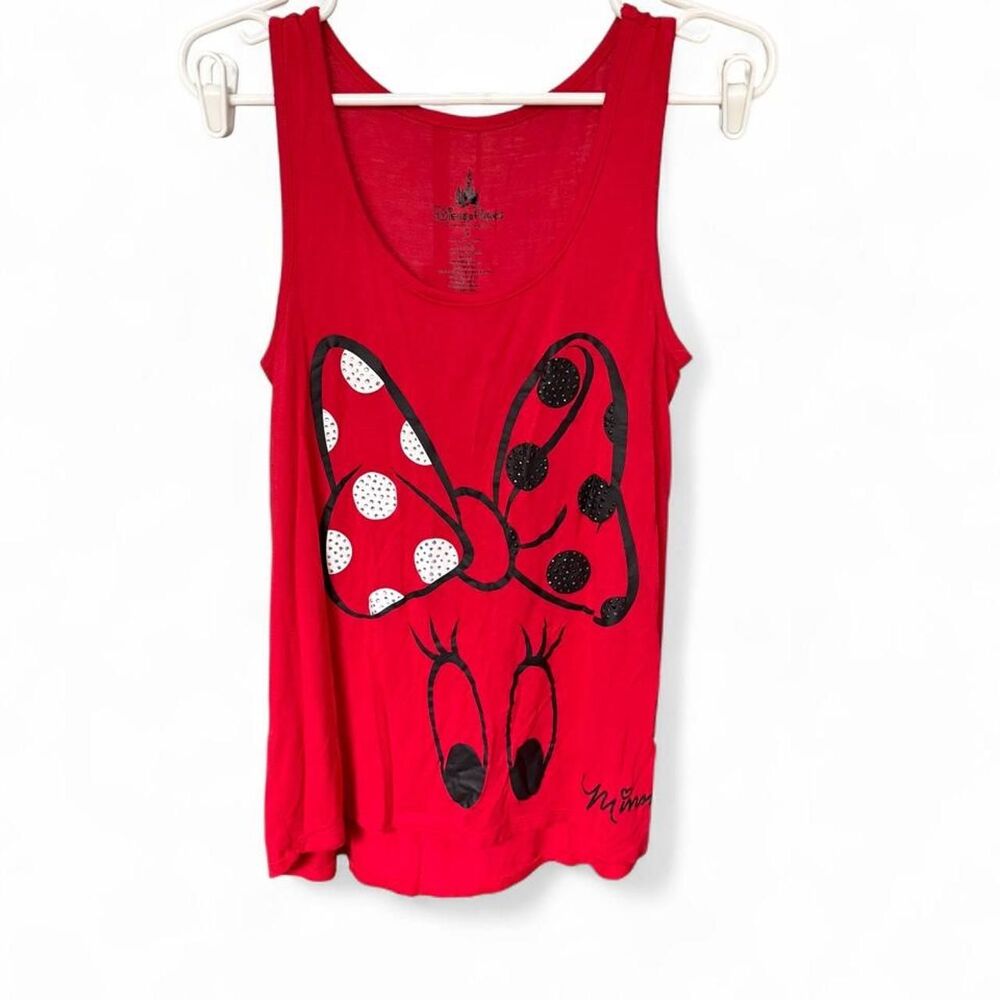 Disney Parks Minnie Mouse red tank top size S